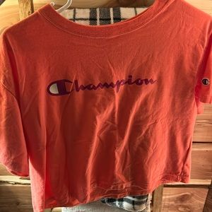 Champion hot pink Crop top size medium.